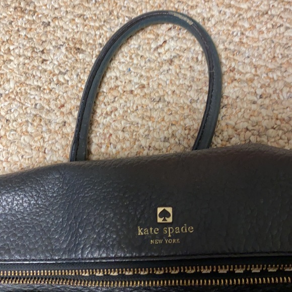 Kate Spade black leather purse good used condition - Picture 2 of 10